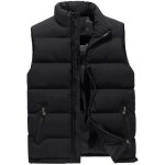 Gilet doudoune homme sans manches noir - zewow - hiver - col montant