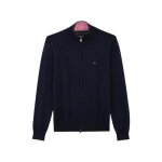 Gilet - eden park - cardigan zipp - col camionneur - 100% coton - regular fit