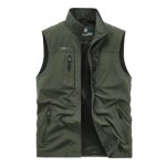 Gilet exterieur homme de pêche photographie veste sans manches multi - poches respirant confortable - ... Gilet exterieur homme de pêche photographie veste sans manches multi - poches respirant confortable - ...
