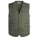 Gilet exterieur homme veste sans manches multi - poches col v sport pour voyage photographie pche - ...