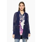 Gilet femme - desigual - jane - col classique - taille xs - bleu