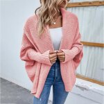 Gilet femme hiver tricot insfity - manches longues - chaud - rose