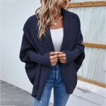 Gilet femme hiver tricot manches longues chaud - insfity - bleu - col classique Gilet femme hiver tricot manches longues chaud - insfity - bleu - col classique