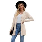 Gilet femmegilets femme manches longues avec pochescasual gilet femme hiver automne coupe ample avec ...