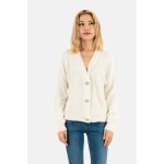Gilet femme only ella cloud dancer blanc ? cardigan l�ger taille standard