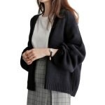 Gilets femmegilet femme chaud en hiver avec pochesgilet femme manches longues tricot� doux une taille ...