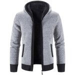Gilet hiver homme à capuche doublée polaire veste chaude epaisse manches longues couleur constraste - ... Gilet hiver homme à capuche doublée polaire veste chaude epaisse manches longues couleur constraste - ...