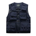 Gilet homme de plein air reporter et photographie sans manches multi - poches casual - bleu - insfity ... Gilet homme de plein air reporter et photographie sans manches multi - poches casual - bleu - insfity ...