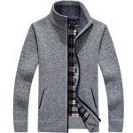 Gilet homme automne hiver ouvrez - front zippé cardigan homme tricoté chaud coupe ajustée col droit manche ... Gilet homme automne hiver ouvrez - front zippé cardigan homme tricoté chaud coupe ajustée col droit manche ...