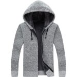 Gilet homme à capuche en molleton casual cardigan chaud Épais vêtement dhiver - zewow - gris clair - ... Gilet homme à capuche en molleton casual cardigan chaud Épais vêtement dhiver - zewow - gris clair - ...