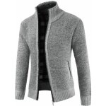 Gilet homme cardigan molleton casual sweat en tricot vetement - gris Gilet homme cardigan molleton casual sweat en tricot vetement - gris