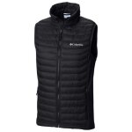 Gilet homme columbia powder pass - noir - col classique - tissu rsistant  leau - doublure isole ultralgre ...