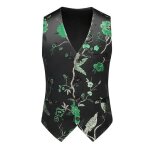 Gilet homme de costume broderie sans manches col v gilet mariage soire slim fit avec boutons confortable ...