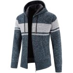Gilet homme hiver capuche en tricot doublé polaire cardigan epais chaud manches longues automne hiver ... Gilet homme hiver capuche en tricot doublé polaire cardigan epais chaud manches longues automne hiver ...