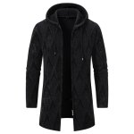 Gilet homme - insfity - mi - long - capuche - doublé polaire - zippé - confortable Gilet homme - insfity - mi - long - capuche - doublé polaire - zippé - confortable