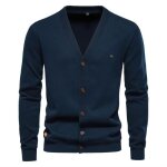 Gilet homme en tricot cardigan regular fit col v automne hiver elegant couleur unie tissu confortable ... Gilet homme en tricot cardigan regular fit col v automne hiver elegant couleur unie tissu confortable ...