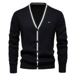 Gilet homme en tricot col v automne hiver cardigan elegant regular fit couleur contraste tissu confortable ... Gilet homme en tricot col v automne hiver cardigan elegant regular fit couleur contraste tissu confortable ...