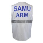 Gilet léger sans manches - unisexe - samu arm - blanc Gilet léger sans manches - unisexe - samu arm - blanc