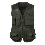 Gilet de pêche - insfity - multi - poches - respirant - séchage rapide - vert foncé Gilet de pêche - insfity - multi - poches - respirant - séchage rapide - vert foncé