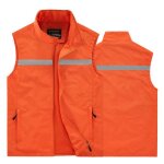 Gilet de pche homme vestes exterieur rflchissant lger respirant  schage rapide - orange