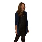 Gilet les ptites bombes w153002 petrole - les ptites bombes lpb - femme - bleu - col capuche
