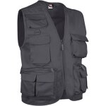 Gilet reporter multipoches sans manches - valento - safari - homme - gris