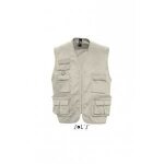 Gilet reporter photographe multi. . . beige