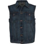 Gilet sans manches en denim urban classics - grande taille bleu