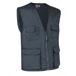 Gilet sans manches multipoches - hardware gris ciment