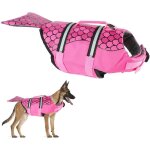 Gilet de sauvetage pour chien gilet de natation portable gilets de s�curit� avec poign�e de sauvetage ...