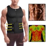 Gilet de sudation homme sauna noprne pour minceur ceinture de sudation fitenes sports dbardeur noir ...
