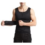 Gilet de sudation sauna sport homme ceinture réductrice à 360° avec 2 ceinture de fitness en néoprène ... Gilet de sudation sauna sport homme ceinture réductrice à 360° avec 2 ceinture de fitness en néoprène ...