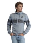Gilet sweat - omnimen paris - ajust� - gris - 80% coton 20% viscose