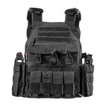 Gilet tactique pour homme wovte en plein air pour cs airsoft paintball wargame - noir