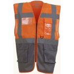 Sweat - shirt  capuche haute visibilit femme yoko catgorie 3 - jaune / marine