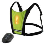 Gilets de vlo rflchissants scurit sans fil led usb rechargeable pour rouler nuit avertissement - ...