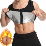 Gilet zipp� de sudation pour homme - demeuble - fitness body gainant - noir - respirant