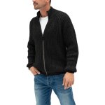 Gilet zippee homme en tricot col montant automne - hiver cardigan chaude epais manches longues couleur ...
