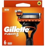 Lames de rasoir - gillette - fusion 5 - pack de 6 - anti - friction - ergonomique