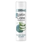 Gel � raser - gillette - satin care - aloe vera - 200ml - hypoallerg�nique