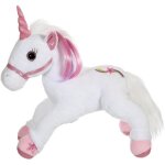 Gipsy toys - lica bella f�erique et lumineuse - peluche licorne interactive - 35 cm - blanc - rose