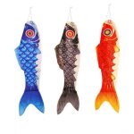 Girouette � suspendre - wolkensturmer - koi poisson - noir - 90 cm