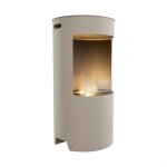 Giulio cesare - chemin�e au bio�thanol de sol dimensions 40xh80 cm