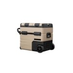 Glacire lectrique  compresseur steamy - e sur roulettes - double zone - 55 litres - 12v et 230v - ...