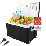 Glacire lectrique portable 45l bote glacire 12220 v - camping - glaciere electrique voiture noir Glacire lectrique portable 45l bote glacire 12220 v - camping - glaciere electrique voiture noir