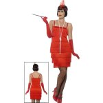 Glamour! vivez les annes 20 avec ce dguisement de charleston flapper rouge pour femme. bougez les franges ...