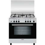 Cuisini�re - glem - a855gi - acier inoxydable - 5 br�leurs - four � gaz 95l