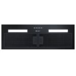 Hotte aspirante encastrable globalo hadario 80. 2 - noir - 3 vitesses - recirculation - led