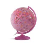 Globe - jpc - 25 cm - rose - enfant - intrieur