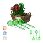 Globes d?arrosage en plastique lot de 8 distributeur eau plantes 2 semaines pot fleurs boules arrosage ...